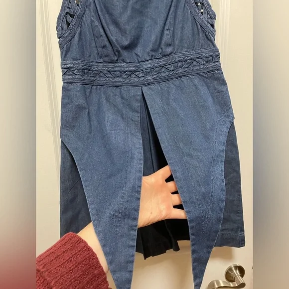 Free People denim dress size 8 - Picture 4 of 5